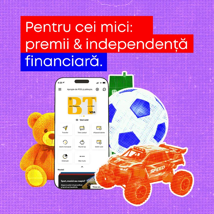 Hero image card debit Kiddo BT Pay Mobile