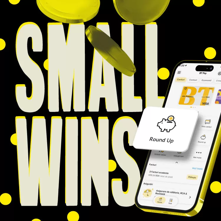 Hero image cont economii Round Up BT Pay Mobile