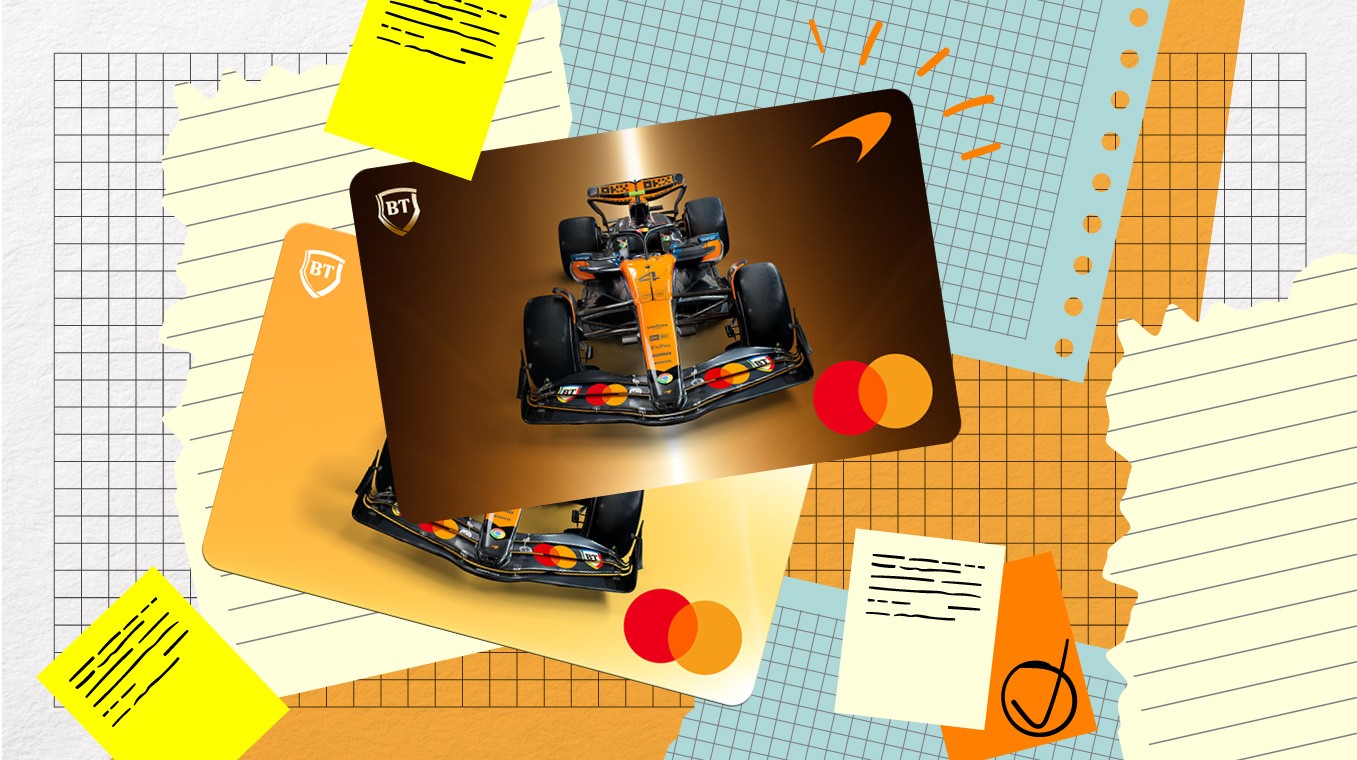 Card debit virtual lei sau euro BT x McLaren x Mastercard