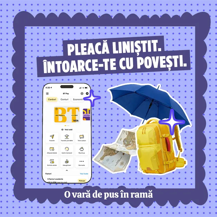 Hero image asigurare calatorie Groupama BT Pay Mobile